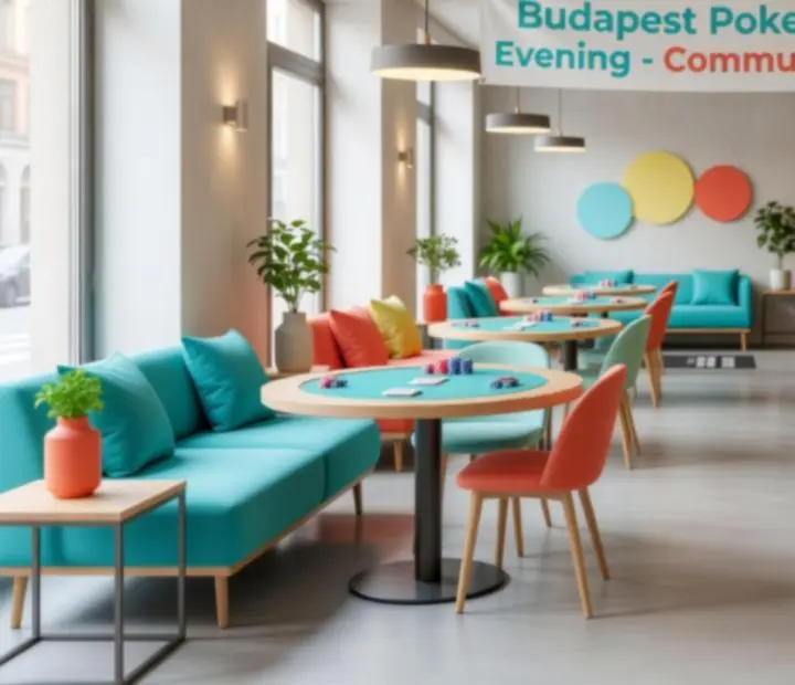 Világos és modern közösségi tér a Budapest Eveningsben